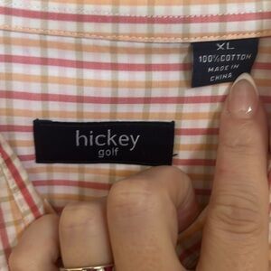 Hickey golf men’s long sleeve button down size xl